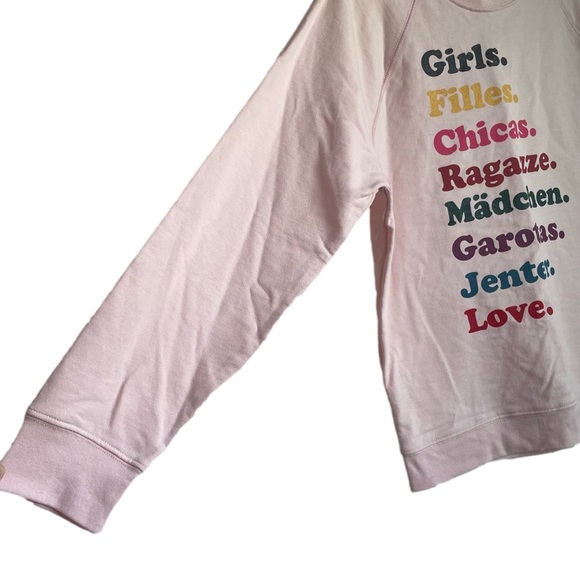 J. CREW GIRLS INC. PINK PULLOVER SWEATER SIZE MEDIUM LONG SLEEVE CREW NECK NWT - Picture 5 of 13